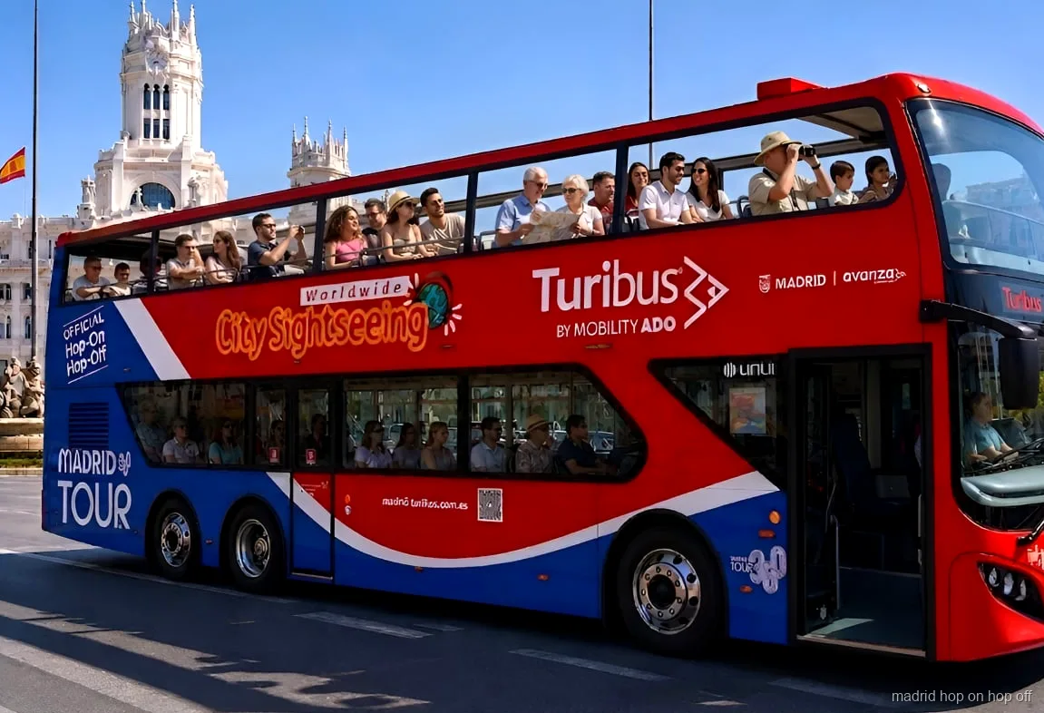 City Sightseeing Madrid hop-on hop-off bus with live tracking app
