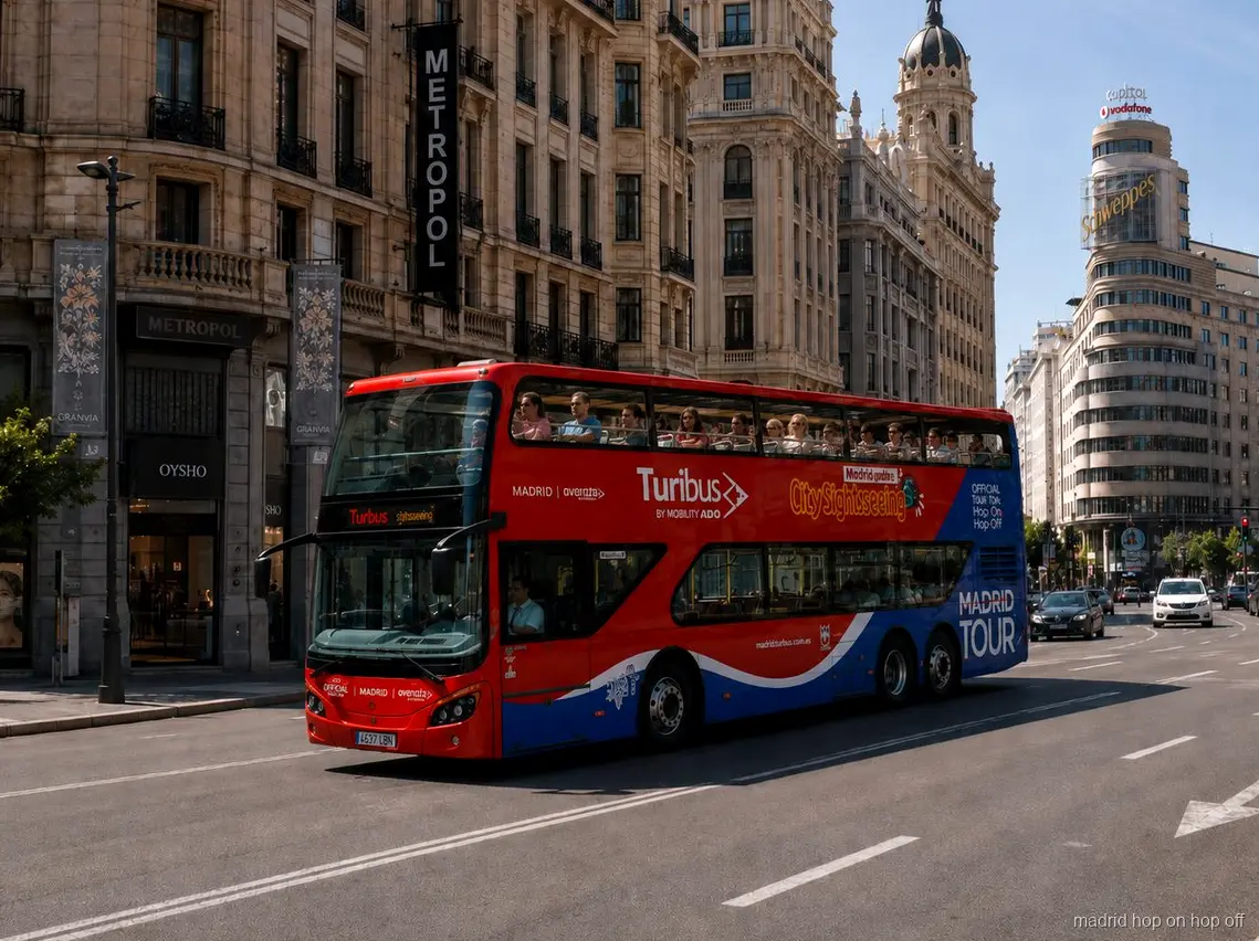 City Sightseeing Madrid bus stop near Plaza Mayor